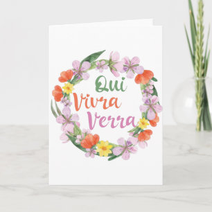 Qui Vivra Verra Fransk Say Kort