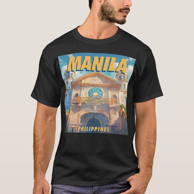 Quiapo Church - Manila T Shirt (Framsida)