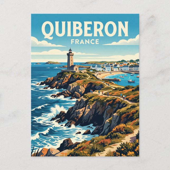 Quiberon Frankrike Vykort (Framsida)