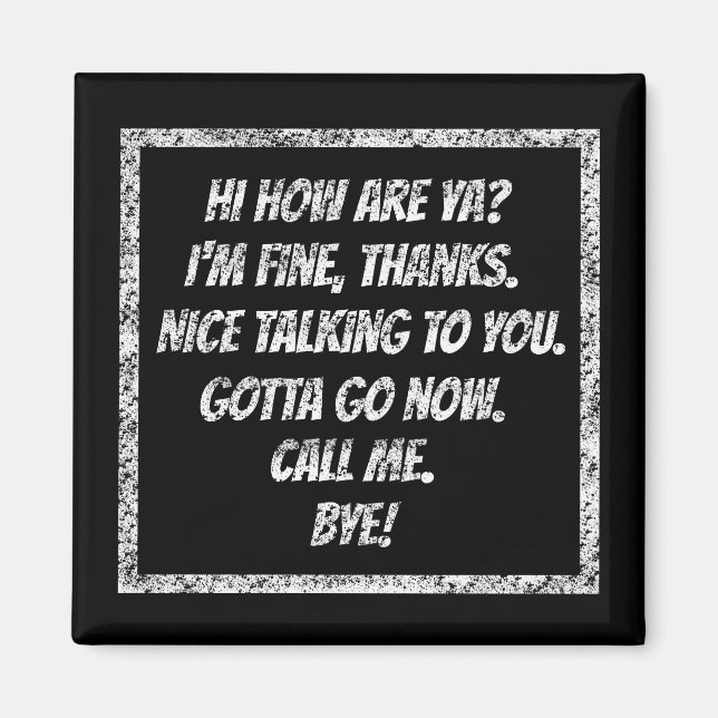 Quick Hälsning Magnet (Framsidan)