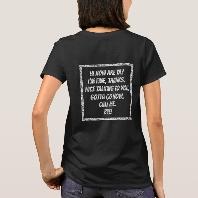 Quick Hälsning T Shirt (Baksida)