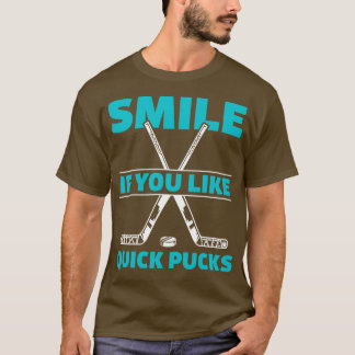 Quick Pucks för Lunt Ice Hockey-spelare T Shirt