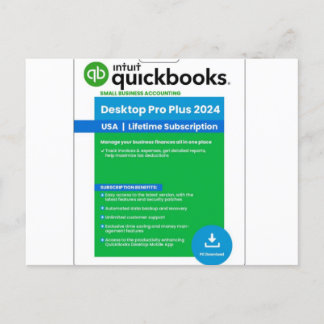 Quickbooks Desktop Pro 2023 - intquickbooks.com Vykort