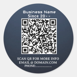 QuickConnect: Kodstämpel för Business QR Runt Klistermärke