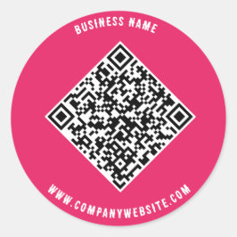 QuickConnect: Kodstämpel för Business QR Runt Klistermärke