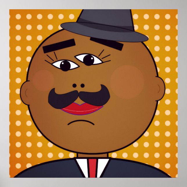 QUICKDRAW Fyrkantig Poster (Framsidan)