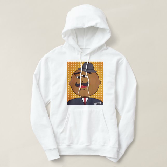Quickdraw-konst-hoodie Hoodie (Design framsida)