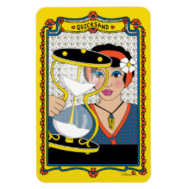 Quicksand_B_4x6 Kylskåp Magnet