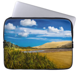 Quicksand stream nära 90-Mile Beach, Nya Zeeland Laptop Fodral