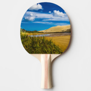 Quicksand stream nära 90-Mile Beach, Nya Zeeland Pingisracket