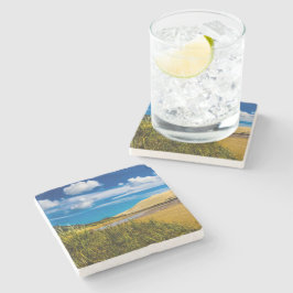 Quicksand stream nära 90-Mile Beach, Nya Zeeland Stenunderlägg