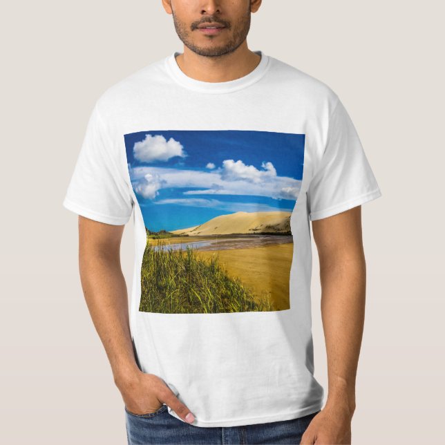 Quicksand stream nära 90-Mile Beach, Nya Zeeland T Shirt (Framsida)
