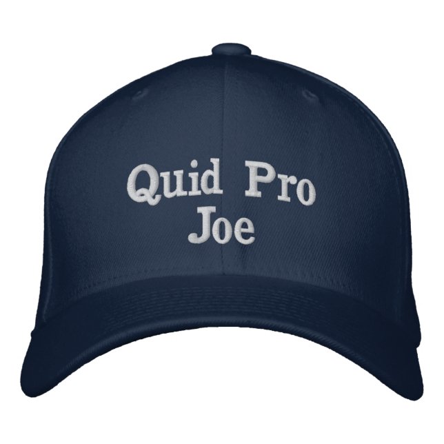 Quid Pro Joe Cap Broderad Keps (Framsida)