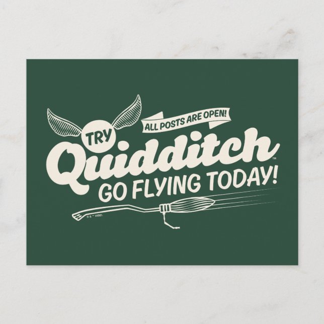 QUIDDITCH™ Rekrytering Poster Vykort (Framsida)