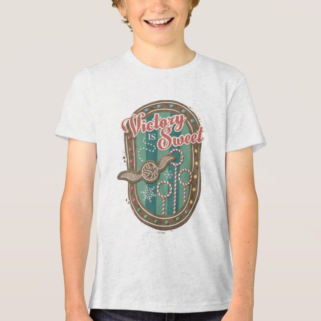 QUIDDITCH™ Segern är Söt Högtidskokskort Grafik T Shirt (Framsida)