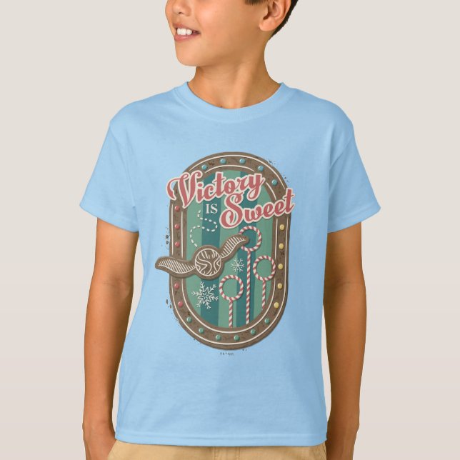 QUIDDITCH™ Segern är Söt Högtidskoubak Grafisk T Shirt (Framsida)