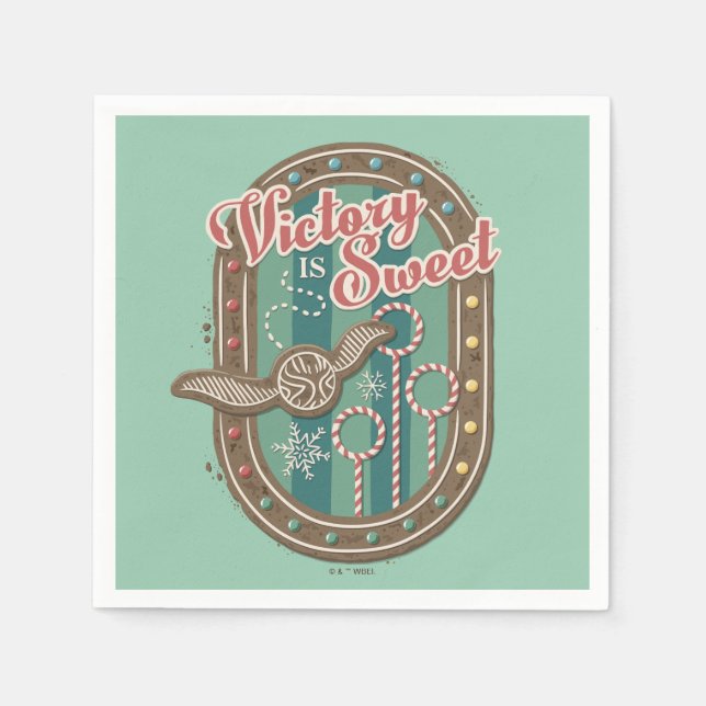 QUIDDITCH™ Segern är söt Julgodis Grafik Pappersservett (Framsidan)