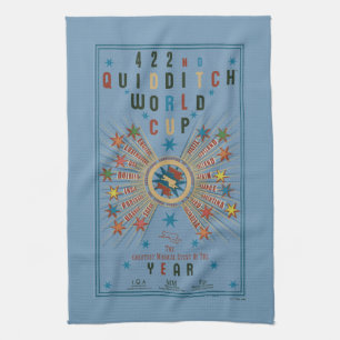 QUIDDITCH™ VM Blå Affisch Kökshandduk