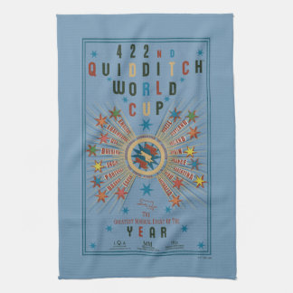 QUIDDITCH™ VM Blå Affisch Kökshandduk