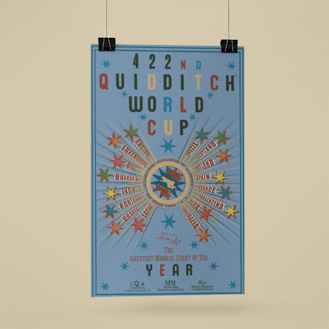 QUIDDITCH™ Vm Blue Poster (Skapare uppladdad)