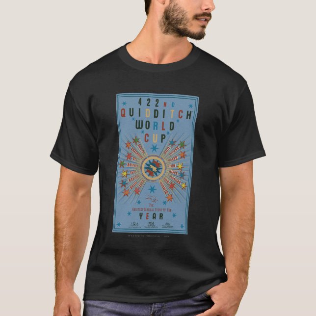 QUIDDITCH™ VM Blue Poster Tee Shirt (Framsida)