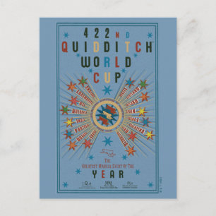 QUIDDITCH™ Vm Blue Poster Vykort