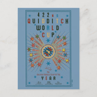 QUIDDITCH™ Vm Blue Poster Vykort