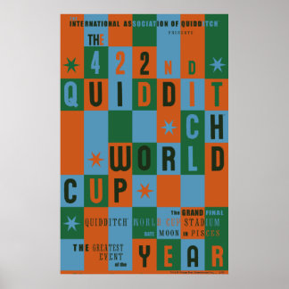 QUIDDITCH™ VM-Schackbrädeaffisch Poster