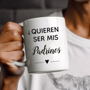 Quieren Ser Mis Padrinos Godföräldrar Frieri Kaffemugg