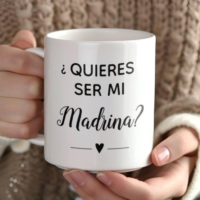 Quieres Ser Mi Madrina Godmor Frieri Kaffemugg (Skapare uppladdad)