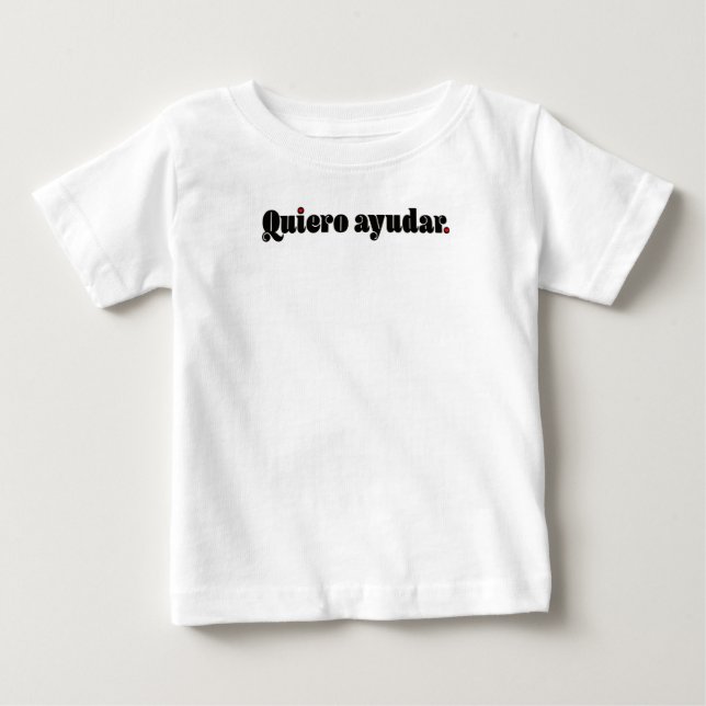 Quiero Ayudar. T-shirt (Framsida)