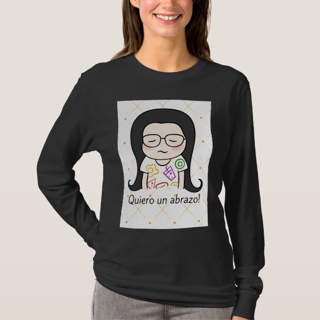 Quiero un abrazo, flicka t shirt (Framsida)