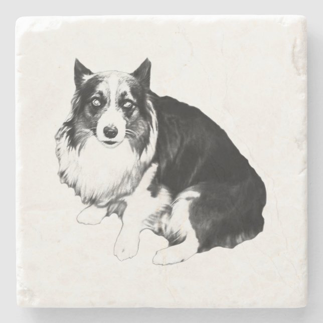 Quiet Bord, Lugn Corgi Stenunderlägg (Framsidan)