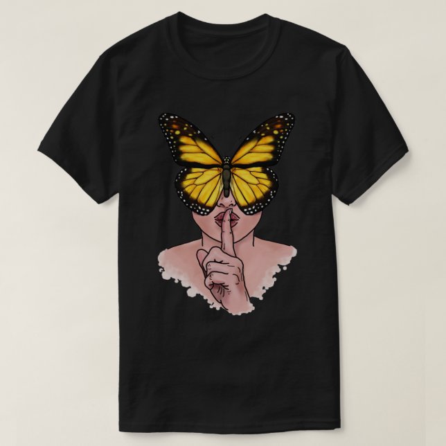 Quiet Butterfly T Shirt (Design framsida)