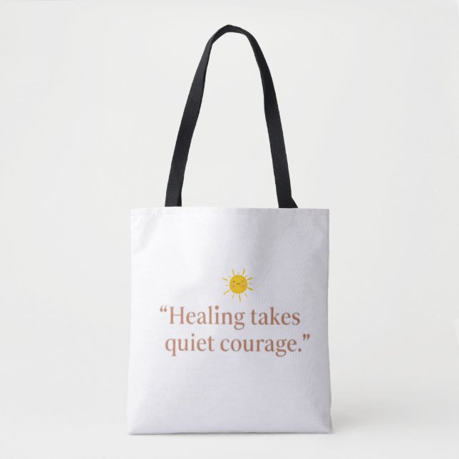Quiet Courage for Healing Tygkasse (Framsida)