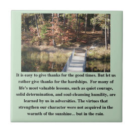 Quiet Courage Inspirational Kakelplatta