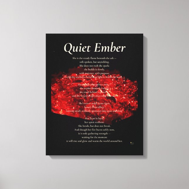 Quiet Ember Canvastryck (Framsida)