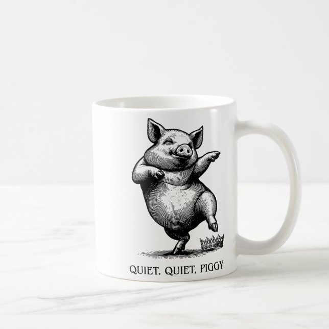 Quiet Ggy Meme Feminist Subtle Humor Protest Resis Kaffemugg (Höger)
