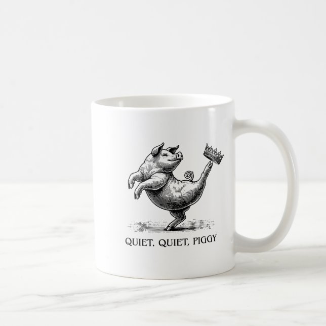 Quiet Ggy Meme Feminist Subtle Humor Protest Resis Kaffemugg (Höger)