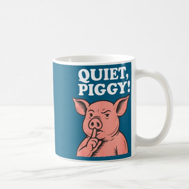 Quiet Ggy Meme Saying Humor Tees  Kaffemugg (Höger)