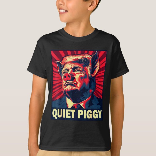 Quiet Ggy Snarky Litical G Joke Design  T Shirt (Framsida)