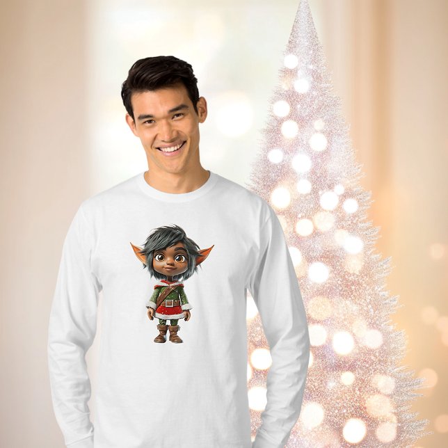 Quiet Girl Jul Elf Manar T Shirt (Skapare uppladdad)