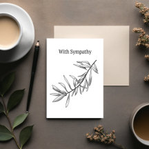 Quiet Grove – Botanical Sympathy Card