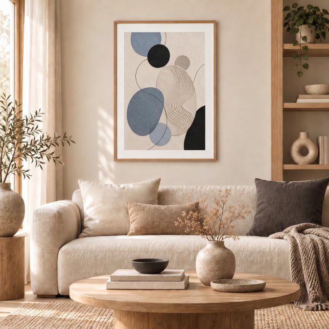 Quiet Passage | Minimal Abstract Plaster Art Print Poster (Skapare uppladdad)
