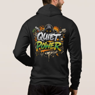 Quiet Power Graffiti Street Art Design T Shirt