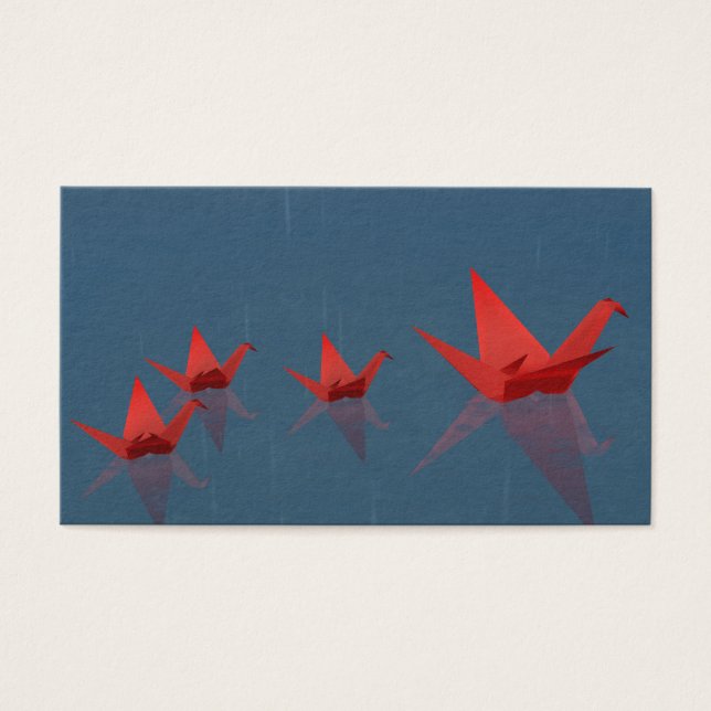 Quiet Rainy Day Bokmärken Visitkort (Framsidan)