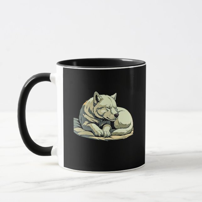 Quiet Rest – Calm Animal Comfort Mugg (Vänster)