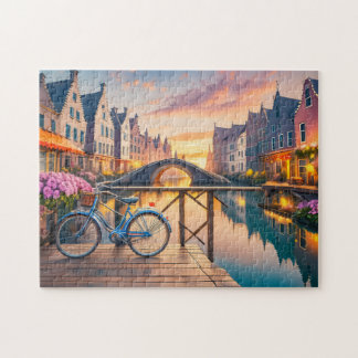 Quiet River Art med Cycle Photo Puzzles Amerste Pussel