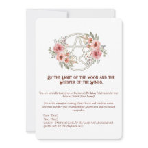 Quiet Sage Blommigt Pentacle Birthday