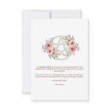 Quiet Sage Blommigt Pentacle Birthday